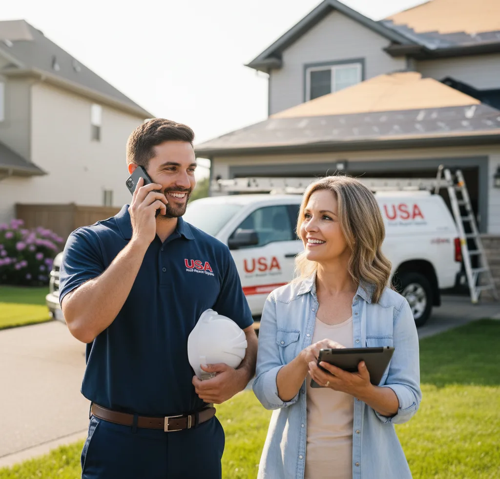 USA Roof Repair Experts customer support in Solon
